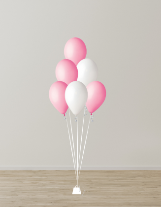 Bunch Six Helium Latex Balloons