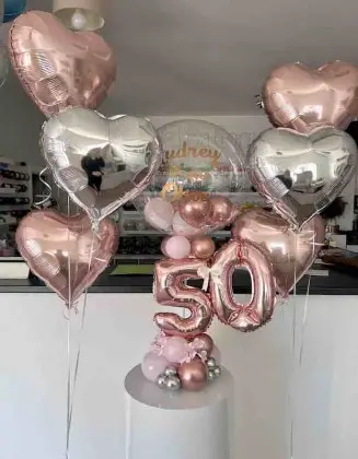 Rose Gold Centerpiece and...