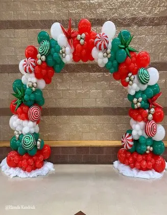 Christmas Organic Balloon Arch
