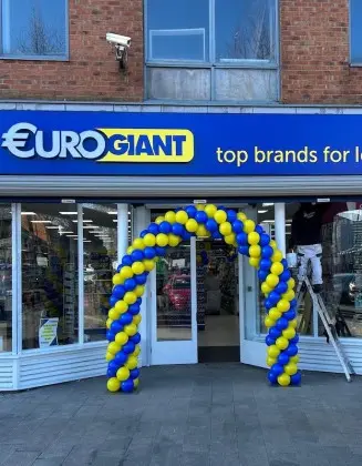 EuroGiant Classic Balloon Arch Blue and Yellow