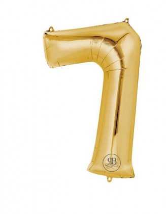 40 Inch Gold Number 7 Helium Balloon