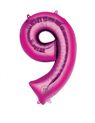 40" Foil Balloon Pink Number 9