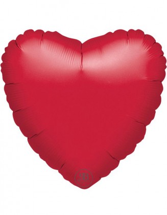 Red Heart Foil Balloon 18"