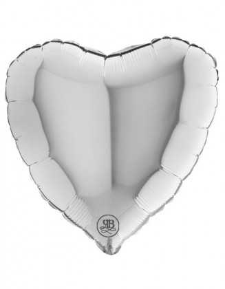 18 Inch Silver Heart Foil...
