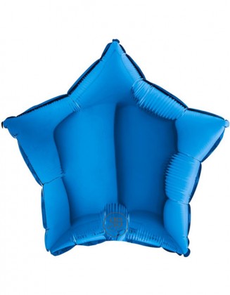 Blue Star Foil Balloon 18''