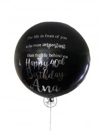 Huge 3 ft Black personalised