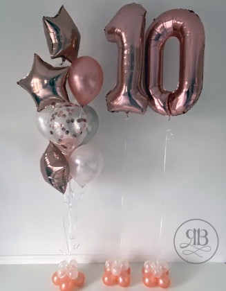 Any 2 numbers and a Balloon bouquet