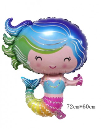 Mermaid foil balloon