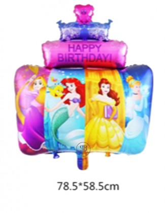 Happy Birthday Balloon All Princesses