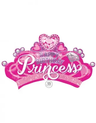 Princess Crown Super Shaped 30'' Balloon Foil