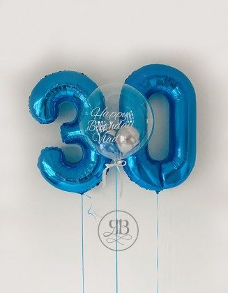 Numbers and Bespoke balloon