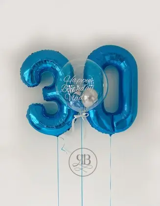 Numbers and Bespoke balloon