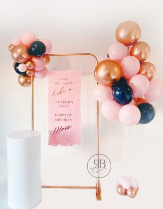 Bespoke Backdrop with a bunch of balloons
