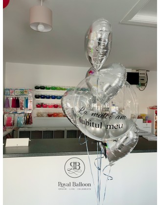 Bespoke Balloon four silver...