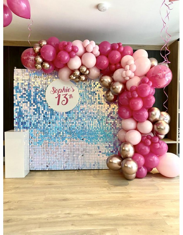 5 ballons paillettes - Holographique - Happy Family