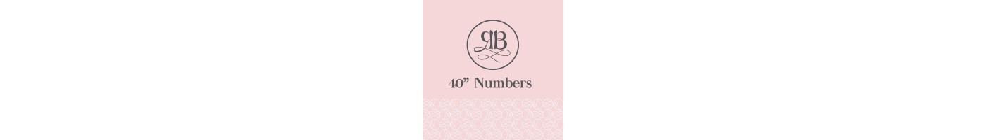 40" Numbers