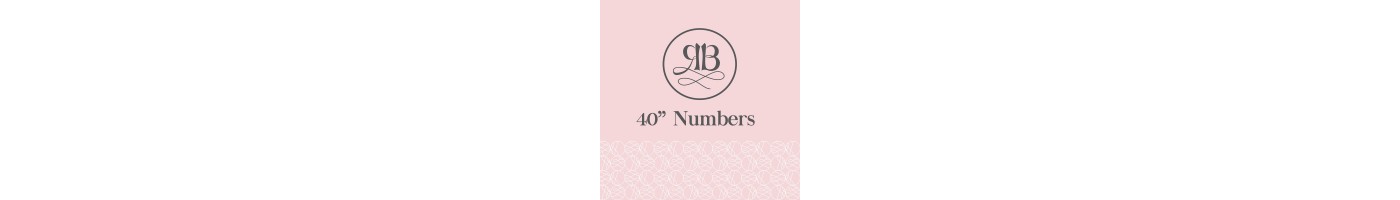 40" Numbers