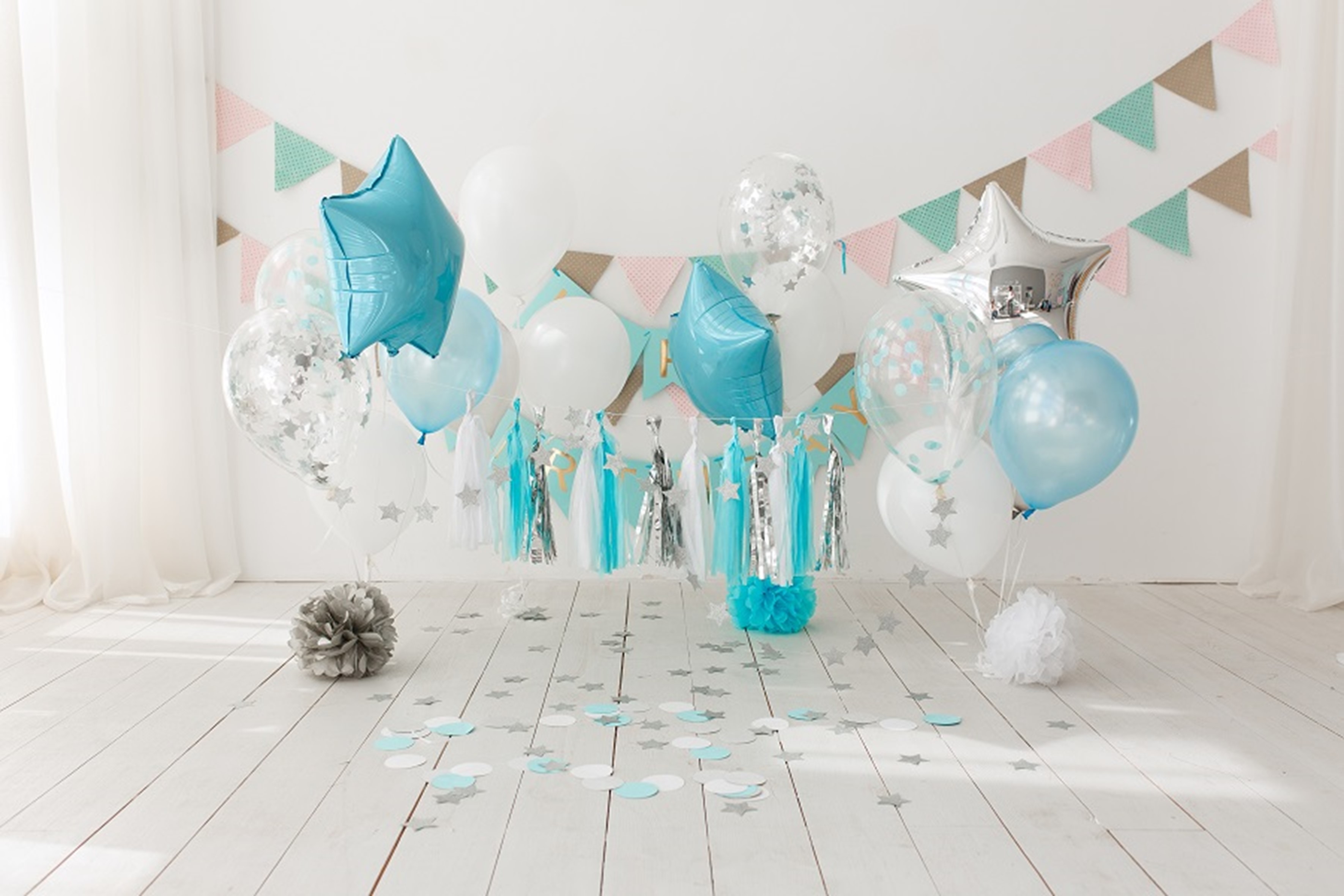 Baby Birthday Balloon Decoration